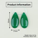Green Agate Earrings Beads for Women Jewelry Making DIY