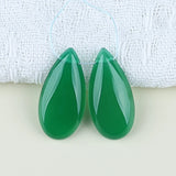 Green Agate Earrings Beads for Women Jewelry Making DIY