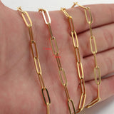 1 Meter Stainless Steel Flat Chain Oval Link Chains DIY Wallet Chain Necklace
