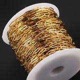 1 Meter Stainless Steel Flat Chain Oval Link Chains DIY Wallet Chain Necklace