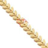 1 Meter Stainless Steel Leaves Chains for DIY Jewelry Making