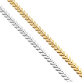 1 Meter Stainless Steel Leaves Chains for DIY Jewelry Making