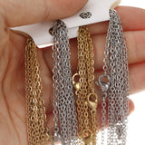 10pcs 2mm Stainless Steel Cuban Chains DIY Crafts