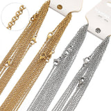 10pcs 2mm Stainless Steel Cuban Chains DIY Crafts