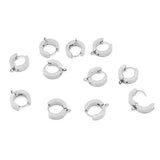 10pcs Stainless Steel Ear Stud Hooks Earrings Clips Punk Hiphop Earring Making