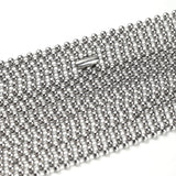 10pcs Stainless Steel Ball Chain Necklaces for DIY Jewelry Making