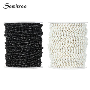 2m Stainless Steel Pearl Chains DIY Necklace Making Jewelry Findings