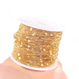 2m Stainless Steel Chains Bulk DIY Jewelry Making Necklace Findings