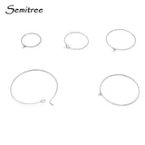20pcs Stainless Steel Wire Hoops Earrings DIY Jewelry Making 20mm 30mm