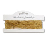 5m 2mm Stainless Steel Link Chains for DIY Jewelry Making