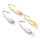 50pcs 316 Stainless Steel Ear Wire Hooks Earrings Findings DIY Jewelry Making