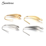 50pcs 316 Stainless Steel Ear Wire Hooks Earrings Findings DIY Jewelry Making