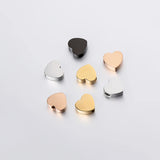 5Pcs 8mm Stainless Steel Heart Beads Spacer Bead DIY Jewelry Findings