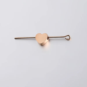 5Pcs 8mm Stainless Steel Heart Beads Spacer Bead DIY Jewelry Findings