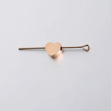 5Pcs 8mm Stainless Steel Heart Beads Spacer Bead DIY Jewelry Findings