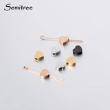 5Pcs 8mm Stainless Steel Heart Beads Spacer Bead DIY Jewelry Findings