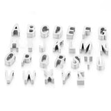 5Pcs Stainless Steel Letter Beads for DIY Jewelry Making