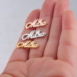 5pcs Stainless Steel Crown Mama Mother's Necklace Pendant Charms