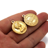 5pcs SS Queen Charms Pendant DIY Necklace Jewelry Findings