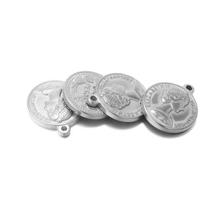 5pcs SS Queen Charms Pendant DIY Necklace Jewelry Findings