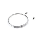 304 SS Twist Wire Bracelet Bangle for DIY Jewelry Making