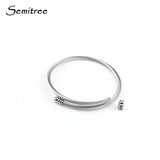 304 SS Twist Wire Bracelet Bangle for DIY Jewelry Making