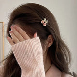 Small Rose Clasp Clips Tulip Mini Metal Clips Women's Hair Accessories