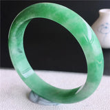 Certificate Natural Burmese Emerald Green 54-64mm Bracelet