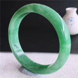 Certificate Natural Burmese Emerald Green 54-64mm Bracelet
