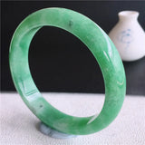 Certificate Natural Burmese Emerald Green 54-64mm Bracelet