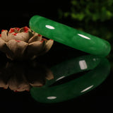 Natural Myanmar A Emerald Bracelet Green 54-62mm Jade Bracelet