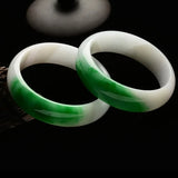Cert. Natural Myanmar Emerald Jade Bracelet, Princess Gift
