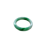 Natural Myanmar Green Two-color Jade Bracelet Princess Bracelet