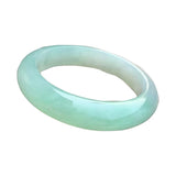 Natural Myanmar Jade A-Class 54-62mm Ice Light Green Bracelet