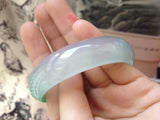 Natural Myanmar Jade A-Class 54-62mm Ice Purple Bicolor Bracelet