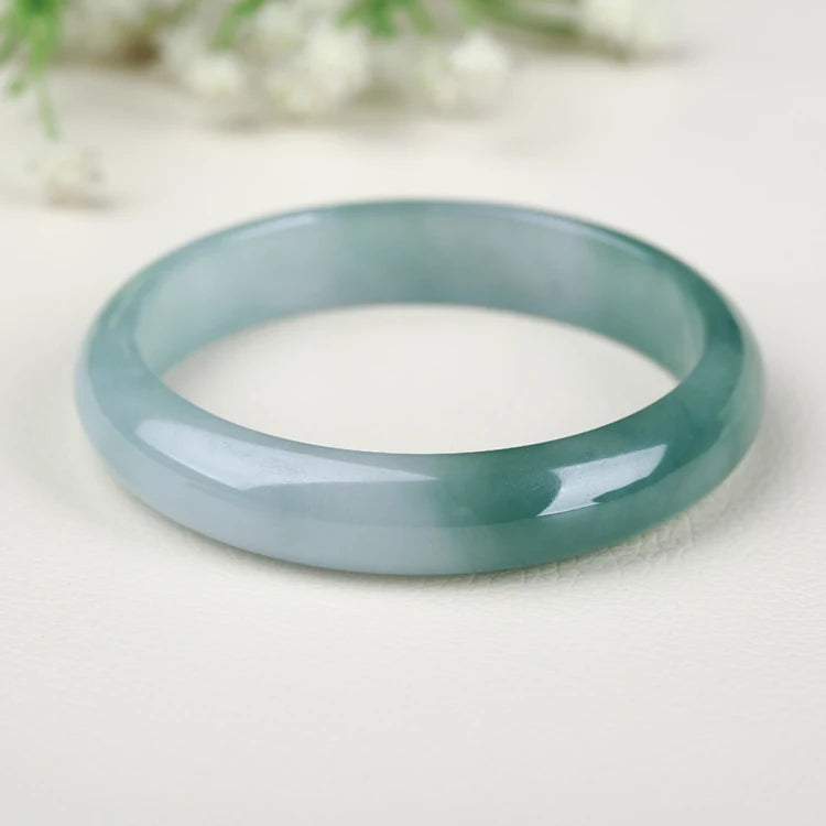 Myanmar Jade A-Class 54-62mm Light Green Bracelet
