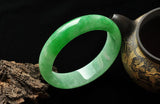 Natural Myanmar Jade A-Class 54-62mm Light Green Bracelet