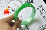 Natural Myanmar Jade A-Class 54-62mm Light Green Bracelet