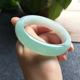 Natural Myanmar Jade A-Class 54-62mm Two-color Bracelet