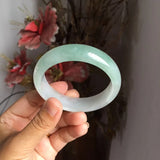 Cert. Natural Myanmar A-Class 54-62mm Ice Green Bracelet