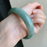 Natural Myanmar Jade A-Class 54mm-62mm Light Bracelet
