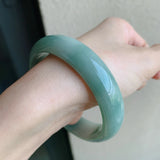 Natural Myanmar Jade A-Class 54mm-62mm Light Bracelet