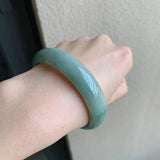 Natural Myanmar Jade A-Class 54mm-62mm Light Bracelet
