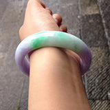 Natural Myanmar Jade A-Class 54-62mm Purple Princess Bracelet
