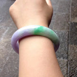 Natural Myanmar Jade A-Class 54-62mm Purple Princess Bracelet