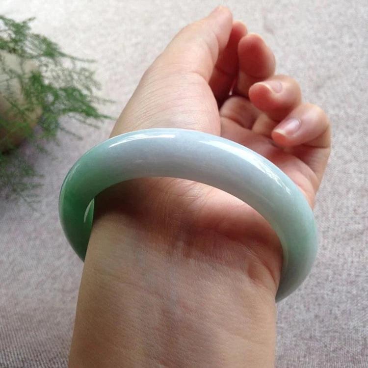 Certificate Natural Myanmar Jade A-Class Purple Two-Color Bracelet