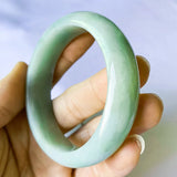 Certificate Natural Myanmar Jade A-Class 54mm-62mm Light Green Bracelet
