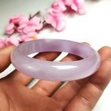 Natural Myanmar Jade Bracelet A-Class Ice Bottom Violet Princess Gift