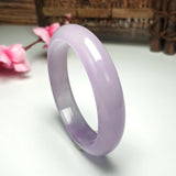 Natural Myanmar Jade Bracelet A-Class Ice Bottom Violet Princess Gift