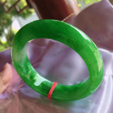 Natural Myanmar Jade Full Green 54-62mm Bracelet Princess Bracelet